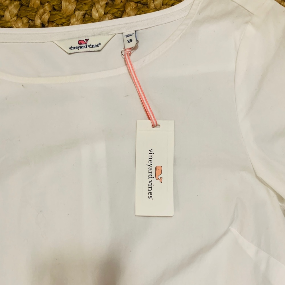 NWT Vineyard Vines white summer ruffle boutique - Picture 2 of 5